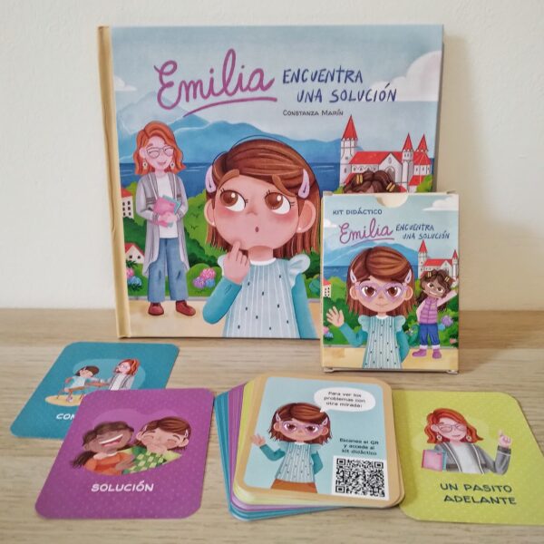 PACK: Libro "Emilia encuentra una solución" y kit didáctico